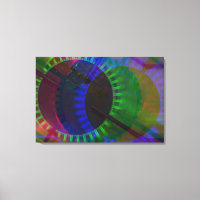 GLITCH ART op gasplaat op canvasprint
