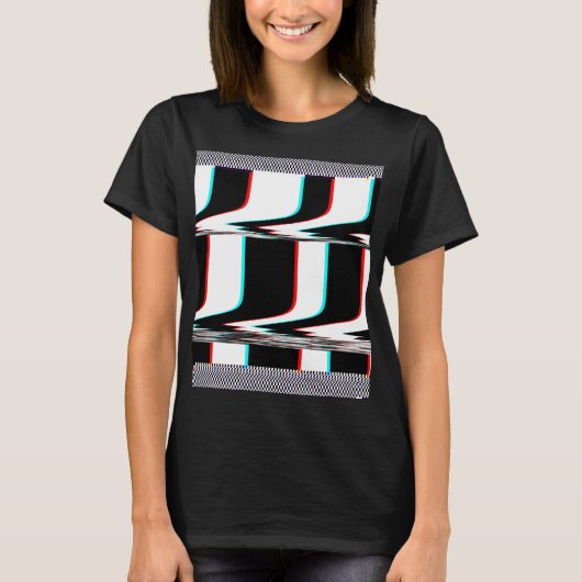 Glitch art t-shirt (Devant)