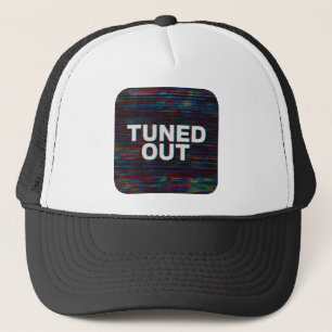 Glitch Art "Tuned Out" Streetwear Design Trucker Pet