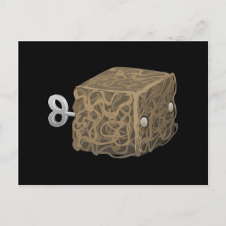 Glitch dustbunny cubimal briefkaart