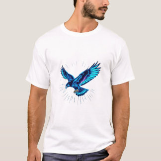 Glitch Electric Hawk Mannen T-Shirt