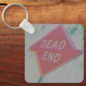 Glitch esthetische doodlopende Sleutelhanger (Voorkant)