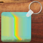 Glitch esthetische Rainbow Dream Sleutelhanger (Achterkant)