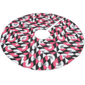  glitch: geometrisch Abstract patroon Kerstboom Rok (Gekanteld)