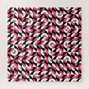 glitch: geometrisch Abstract patroon Legpuzzel