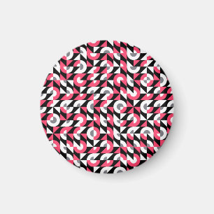 glitch: geometrisch Abstract patroon Magneet