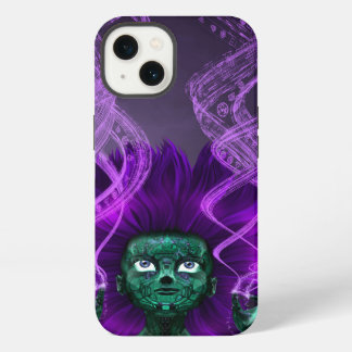 Glitch Heks Paarse iPhone 6/6S Hoesje iPhone 13 Hoesje