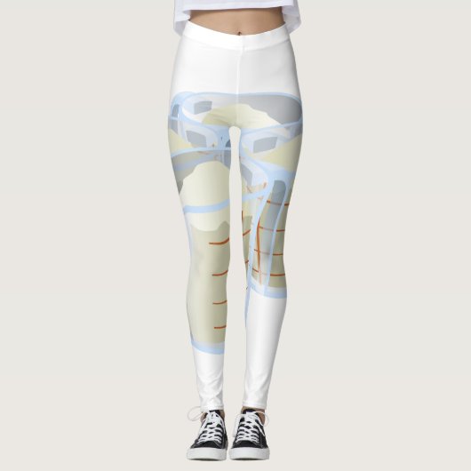 Glitch Levensmeel Leggings (Voorkant)