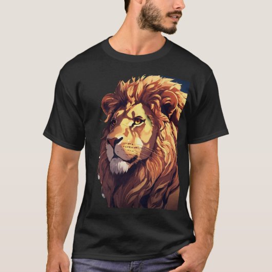 Glitch Lion T-shirt (Voorkant)