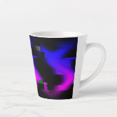 Glitch plasma zwart latte mok (Rechts)