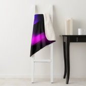 Glitch plasma zwart sherpa deken (In situ)