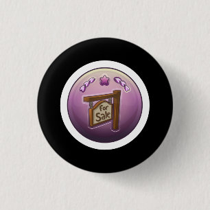 Glitch: prestatie-homesteader ronde button 3,2 cm