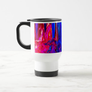 Glitch Red en Blue Reisbeker