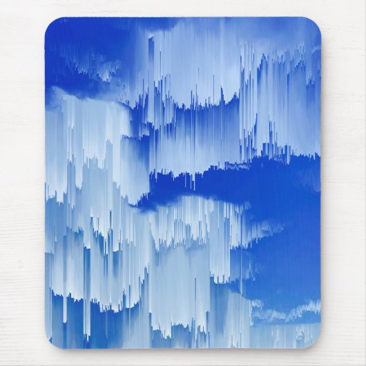 Glitch Sunset Landscape Decor Muismat (Voorkant)