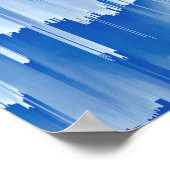 Glitch Sunset Landscape Decor Poster (Hoek)