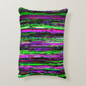 Glitch tech abstract pattern accent kussen (Achterkant (Verticaal))