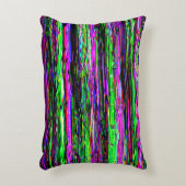 Glitch tech abstract pattern accent kussen (Voorkant(Verticaal))