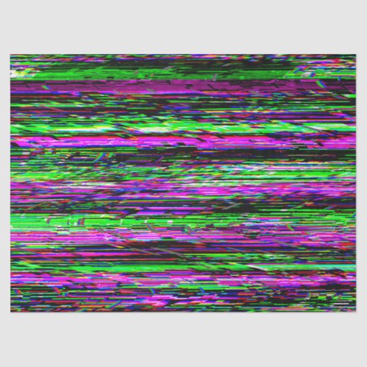Glitch tech abstract pattern tissuepapier (Voorkant)