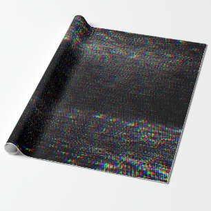 Glitch textuur op testscherm. cadeaupapier