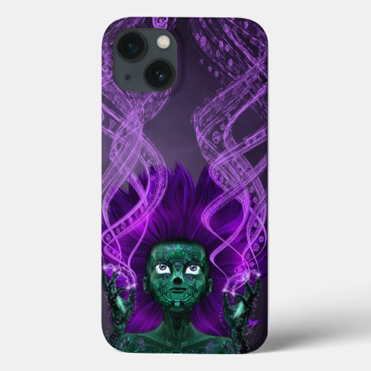 Glitch Witch Purple iPhone 6/6S Coque (Verso)