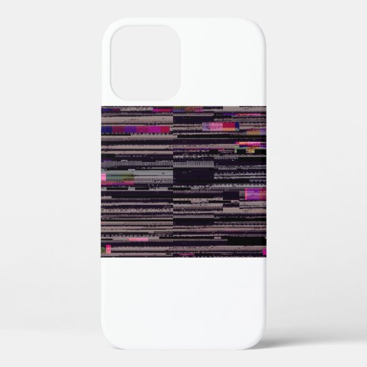 Glitched TV scherm met gebroken pixels. Abstracte Case-Mate iPhone Case (Achterkant)