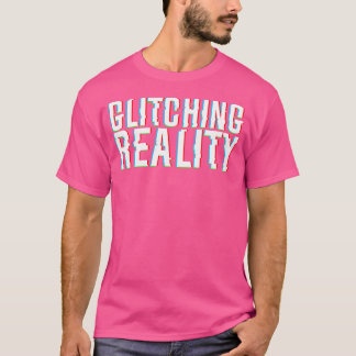 Glitching Reality 3D-effect optische illusie T-shirt