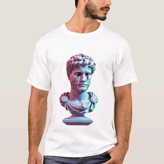 Glitchwave Caesar-T-shirt T-shirt (Voorkant)