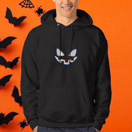 Glitchy Ghoulish Pumpkin Hoodie
