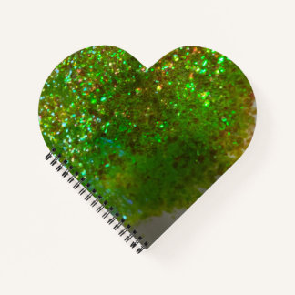Glite glam groen glitter notitieboek of Journal!