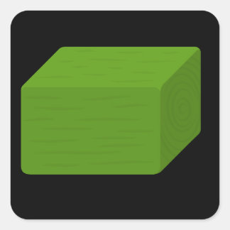 Glitsmeubeltest tabledeco-blokkering groen vierkante sticker