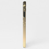 Glitsmonogram voor de goudmakreel iPhone hoesje (Rechterkant)