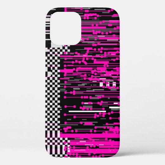 Glitsretro VHS scherm met flikkers en gebroken Case-Mate iPhone Case (Achterkant)