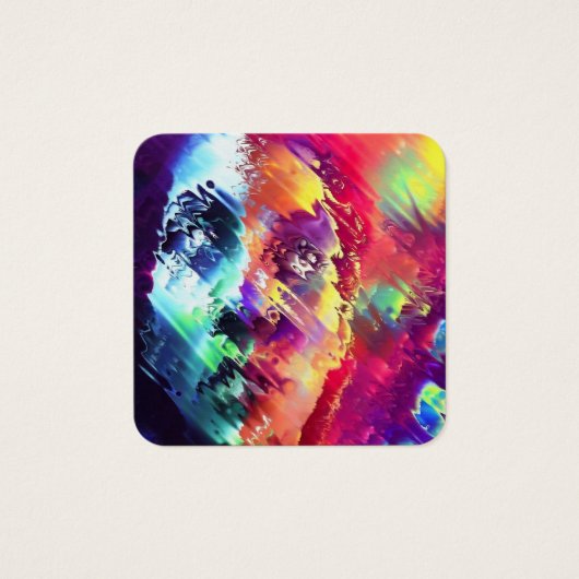 Glitsvisie Vierkante Visitekaartjes (Voorkant)