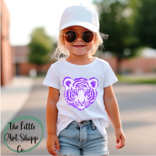 Glitt Coquette Bow Louisiana Football Tshirt