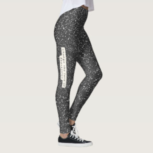 Glitter2_ Verander het gezicht van depressie Leggings