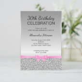 Glitter 30th Birthday Kaart (Staand voorkant)