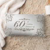 Glitter 60th Wedding Jubileum Lumbar Pillow Kussen (Deken)