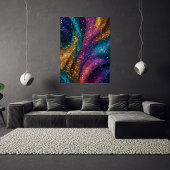 Glitter Abstract roze kunst Poster