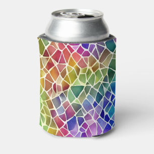 Glitter Abstracte geometrische octagon Blikjeskoeler