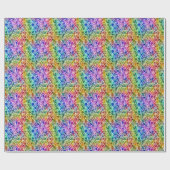 Glitter Abstracte geometrische octagon Cadeaupapier (Vlak)