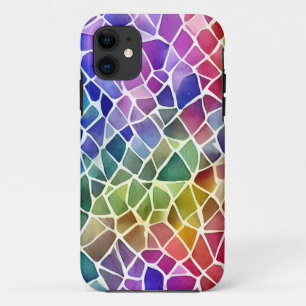 Glitter Abstracte geometrische octagon iPhone 11 Hoesje