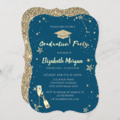 Glitter Afstudeerder Pet Kaart (Voorkant / Achterkant)