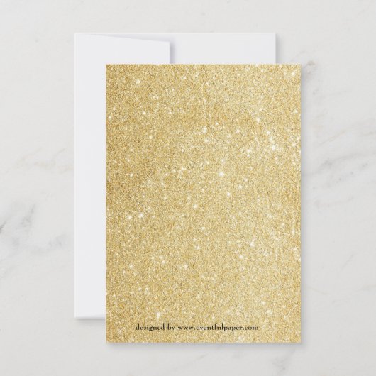 Glitter Afstuderen Aankondiging 2 Foto's 3x5 (Achterkant)