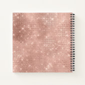Glitter and Shine Name Roos Gold ID673 Notitieboek (Achterkant)
