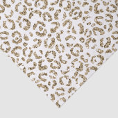 Glitter Antiek Gold Leopard Print Tissuepapier (Detail)
