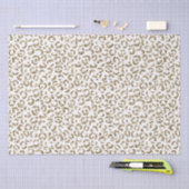 Glitter Antiek Gold Leopard Print Tissuepapier (Craft)