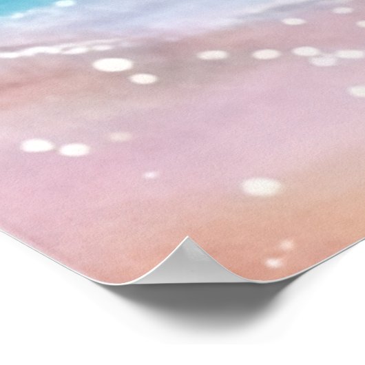 *~* Glitter AP60 Kust Zee Ocean Sand Beach Wave Poster (Hoek)