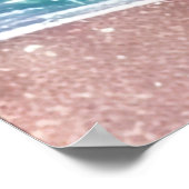 *~* Glitter AP60 Kustoceaan Zand Beach Wave Zee Poster (Hoek)