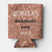Glitter Bachelorette Party voor gepersonaliseerd R Blikjeskoeler (Voorkant)