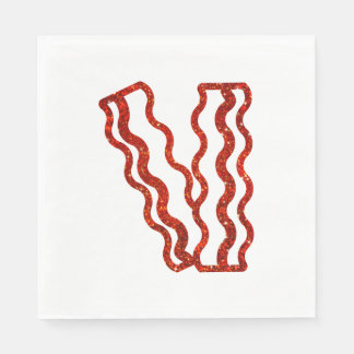 Glitter Bacon-servetten Servetten